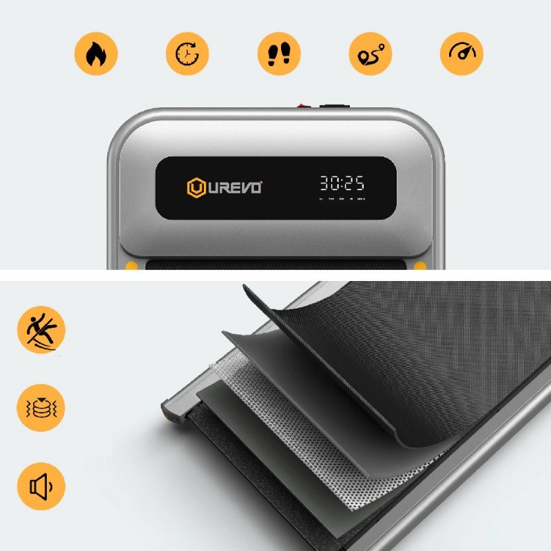 XIAOMI UREVO STROL U1 Διάδρομος Γυμναστικής ΓΚΡΙ (090108)