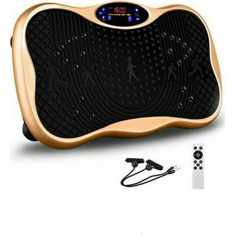 PowerPlate Όργανο Παθητικής Γυμναστικής με Ιμάντες Led Οθόνη και Τηλεχειριστήριο Χρυσό (090033GOLD)