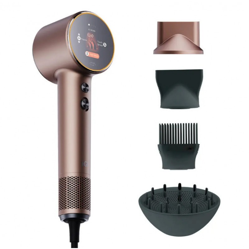 IQ HD-1291 SENSE AI Ionic Επαγγελματικό Πιστολάκι Μαλλιών με Φυσούνα 1600W
